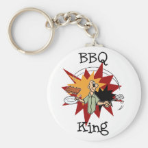 BBQ King T-shirts and Gifts Key Chain
