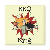 BBQ King T-shirts and Gifts Refrigerator Magnets