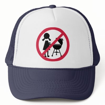 BBQ - No Women Trucker Hats by Thinkdifferent