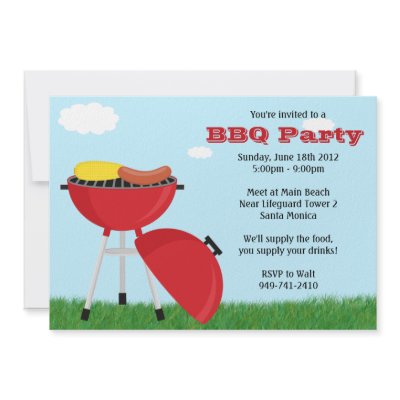 BBQ Party Invitation by eventfulcards