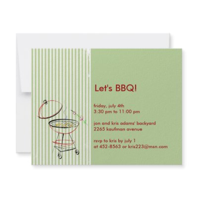 BBQ Party Invitations by KrispysKingdom