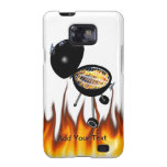 BBQ Pit & Grill on Fire Samsung Galaxy SII Covers