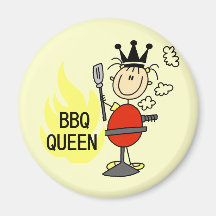 BBQ Queen Fridge Magnet