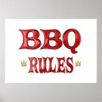 BBQ Rules Poster