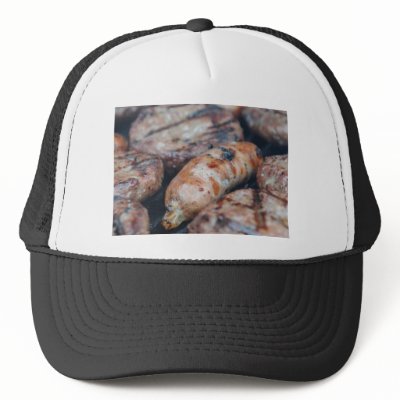 BBQ Sausages Hat by VectorGraphics