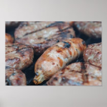 BBQ Sausages Print