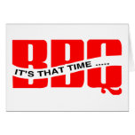 BBQ Time cards