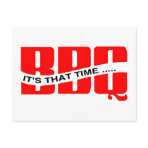 BBQ Time Postcard