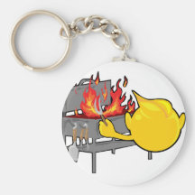 bbqing smiley face key chains