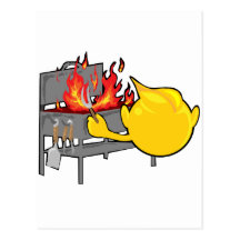bbqing smiley face postcards