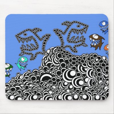 bbubles n fishes mouse pads by Chrysanthos