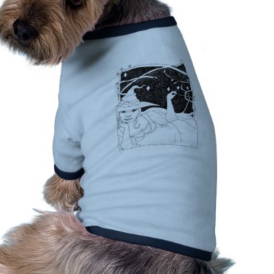 BBW Big Beautiful Witch Doggie T-shirt by BeMusedArt