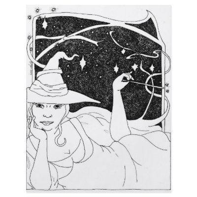 BBW Big Beautiful Witch Custom Flyer by BeMusedArt