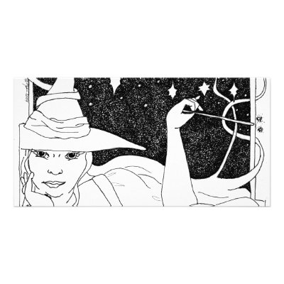 BBW Big Beautiful Witch Photo Cards by BeMusedArt