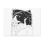 BBW Big Beautiful Witch Postcards