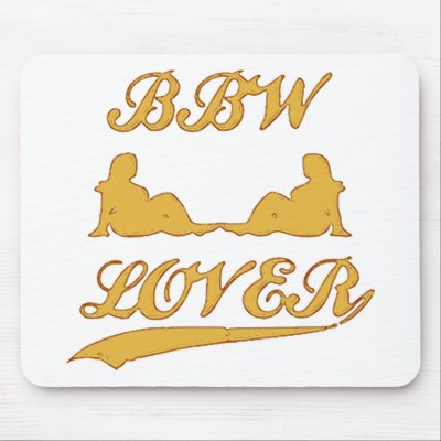 BBW LOVER (Big Beautiful Woman) Mouse Mats by nagasaki_fats