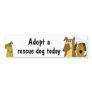 BC- Adopt a rescue dog bumper sticker