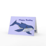 BC- Blue Whale Birthday Card