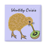 BC- Funny kiwi Bird and Fruit Magnet