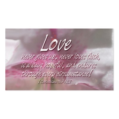 BC Love Scriptures Business Cards by kingdomkiddo