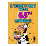 bd cow - 65 greeting card