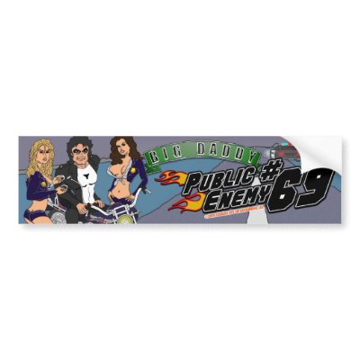 BD "Public Enemy #69" Bumper Sticker by CamShyEntertainment