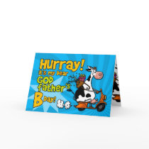 bd scooter cow - godfather greeting card