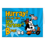 bd scooter cow - life partner cards