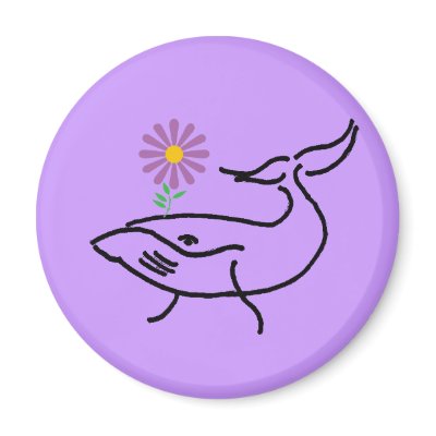 BD- Whale Drawing Magnet by patcallum