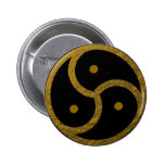 BDSM EMBLEM GOLD - Button