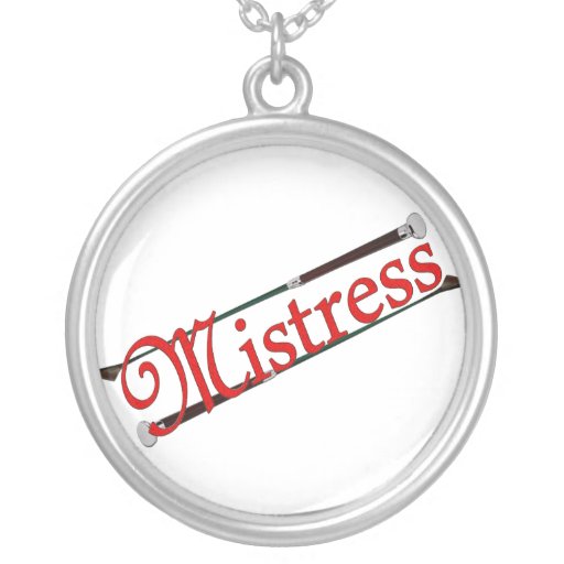 BDSM Mistress with Riding Crops Custom Jewelry