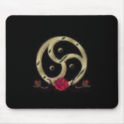 BDSM Rose Mousepad by darks_spirited_one