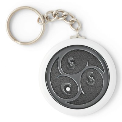 BDSM / SSC Triskel Key Chain by SlaveForBondage