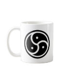 BDSM Symbol Black and White Coffee Mugs