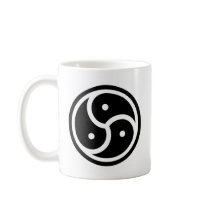 BDSM Symbol Black and White Coffee Mugs