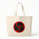 BDSM symbol black~red bags