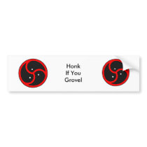 BDSM symbol black~red Bumper Stickers