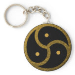 BDSM Symbol Gold Keychain