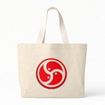 BDSM Symbol Red Canvas Bags