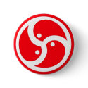 BDSM Symbol Red buttons