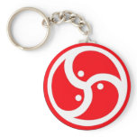 BDSM Symbol Red keychains