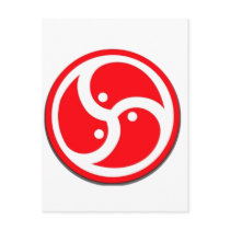 BDSM Symbol Red Post Cards