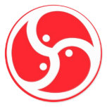 BDSM Symbol Red Stickers