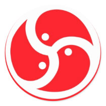BDSM Symbol Red Stickers