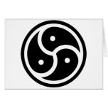 BDSM Triskellion symbol Card