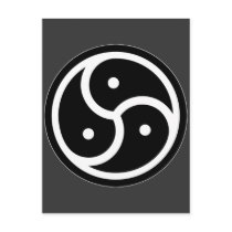 BDSM Triskellion symbol Post Card