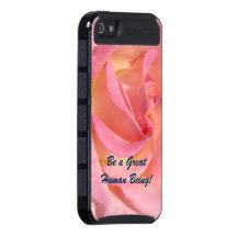 Be a Great Human Being iPhone 5 cases