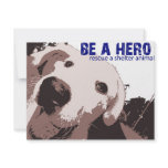 Be A Hero Rescue A Shelter Animal invitations