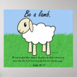 "Be a Lamb" Poster