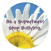 Be a Superhero! Stop Bullying. stickers Daisies